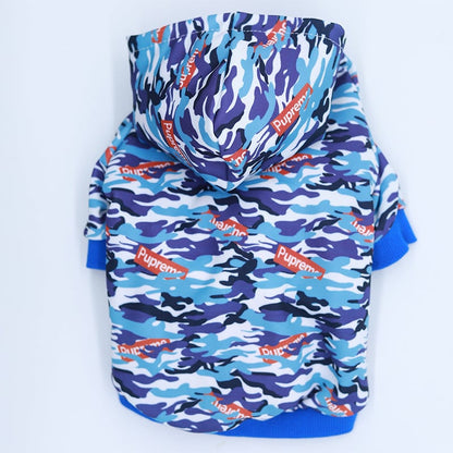 Sudadera Estampada Azul