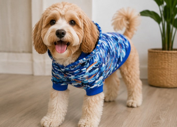 Sudadera Estampada Azul