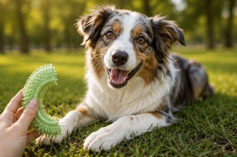 Pelota Mordedora y Limpiadora de Dientes